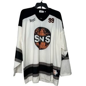 SNS World Hockey Sweatshirt Jersey White Size XL New with tags